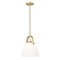Z-Lite Z-Studio Pendant, 1-Light, 12.5 In.W x 14 In.H, Heritage Brass/Ivory 743P12-HBR - alternate 6